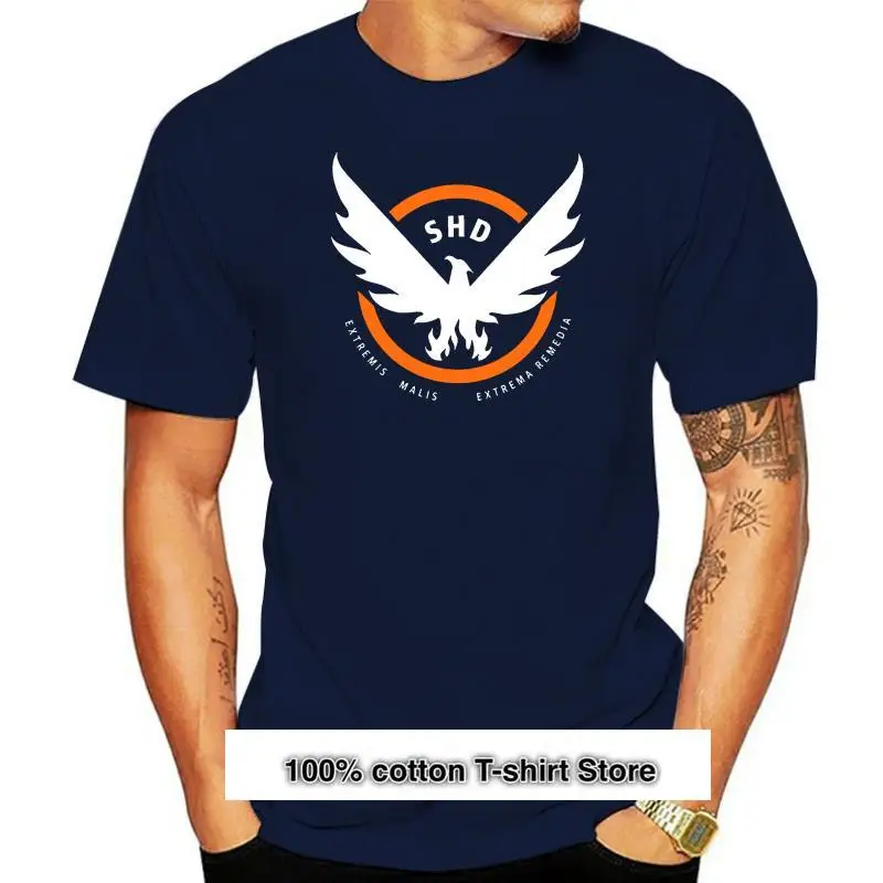

Camiseta con estampado de The Division para hombre, ropa de calle divertida, de manga corta, 100 de algodón, 4xl