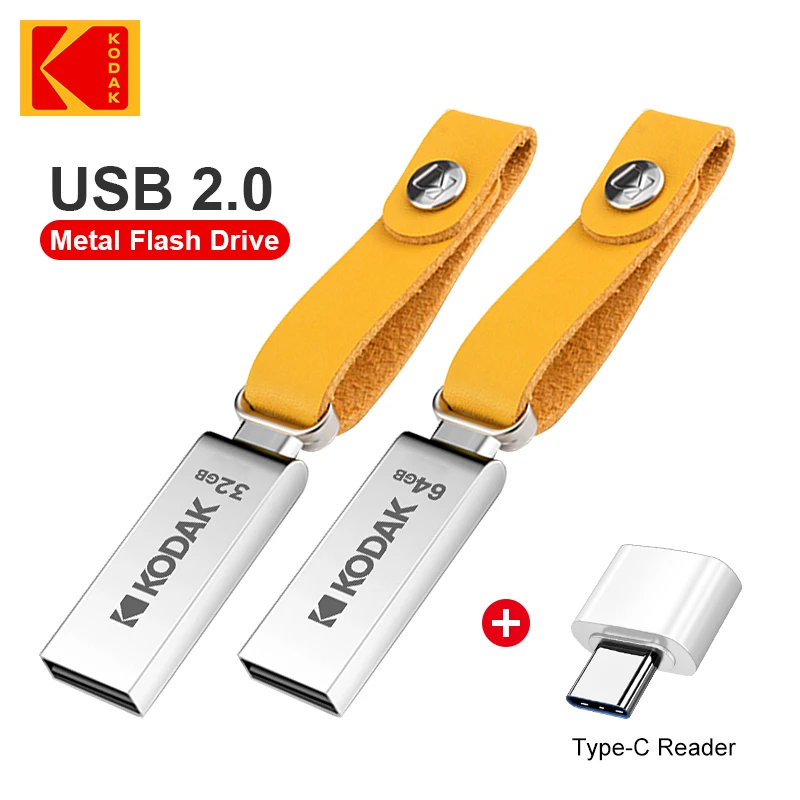 

Металлический флеш-накопитель Kodak K122, USB 128, 100% ГБ, 32 ГБ, 64 ГБ