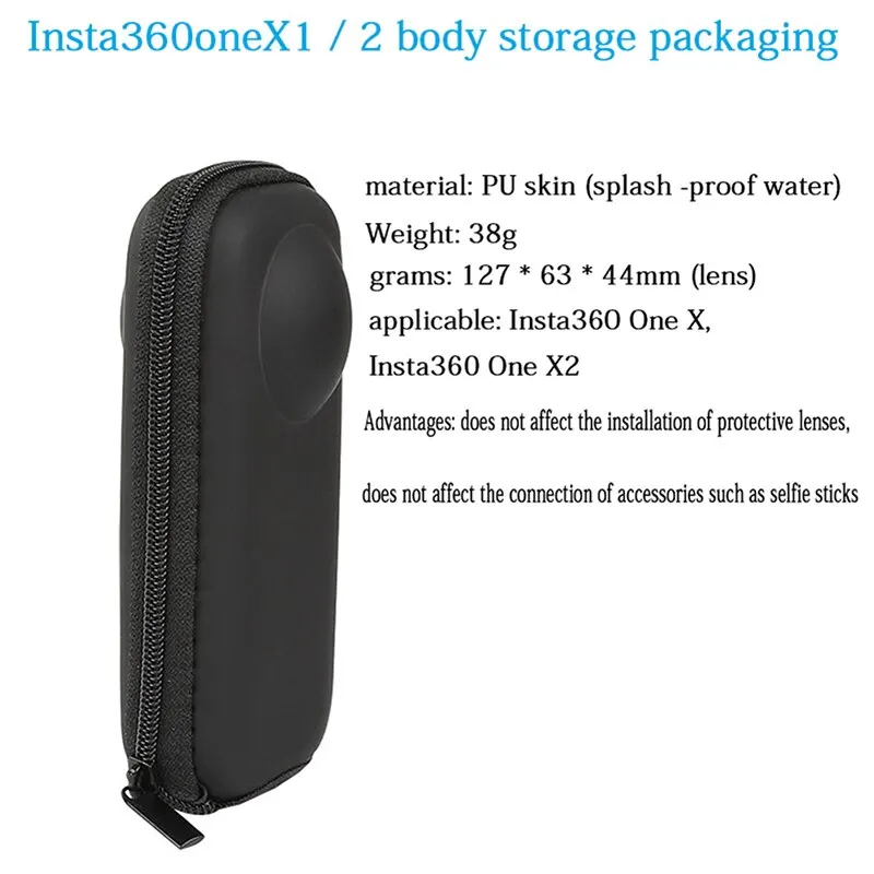 

for -Insta360 ONE X X2 Mini PU Protective Storage Case Bag Box Mount for Insta 360 Panoramic Camera Portable Accessories