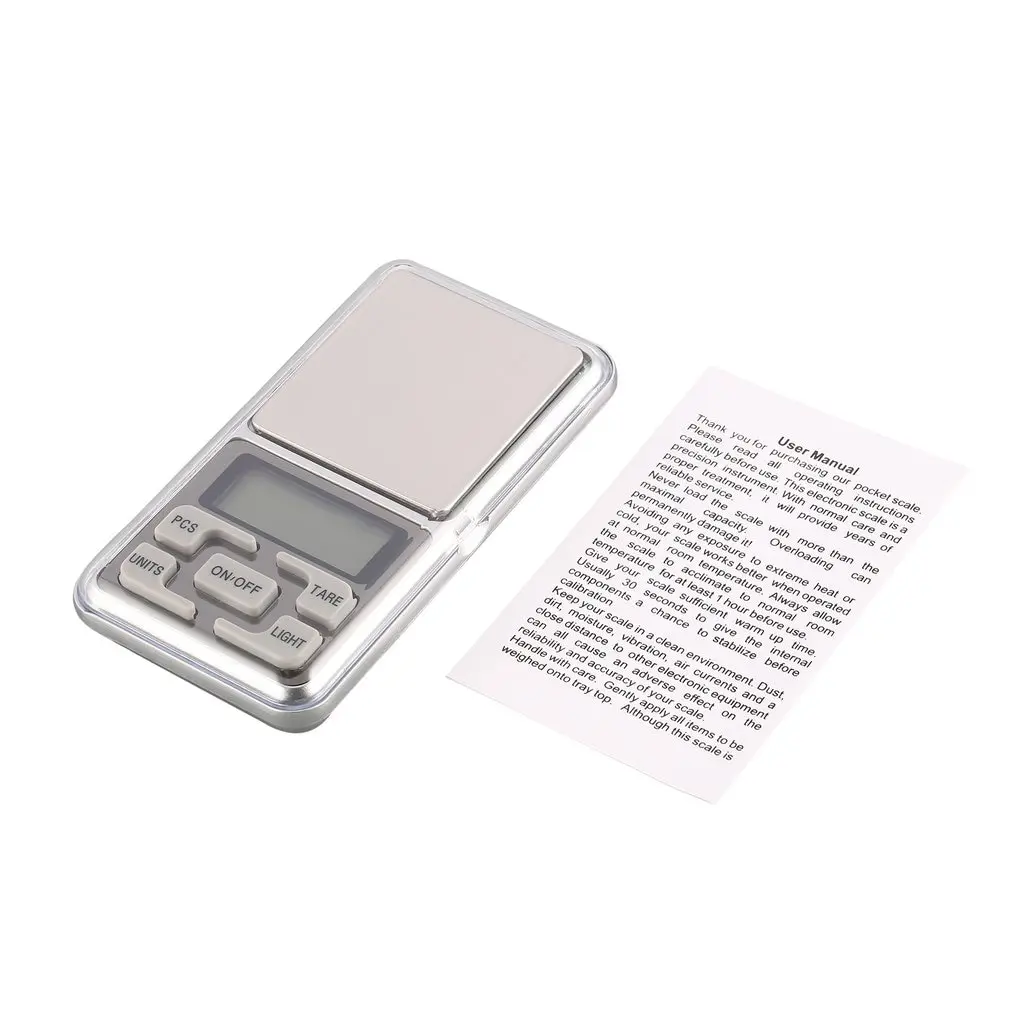 

Mini Digital Pocket Scale 1000g 0.1g Precision g/tl/oz/ct/gn Weight Measuring for Kitchen Jewellery Gold Tare Weighing