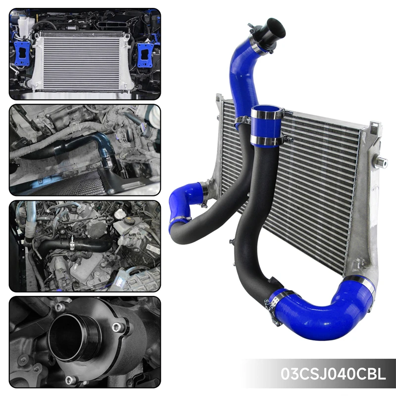 Комплект интеркулера 70 мм комплект заряжающей трубы для VW GTI MK7 Golf R Audi A3/S3 Skoda Seat 1 8 T