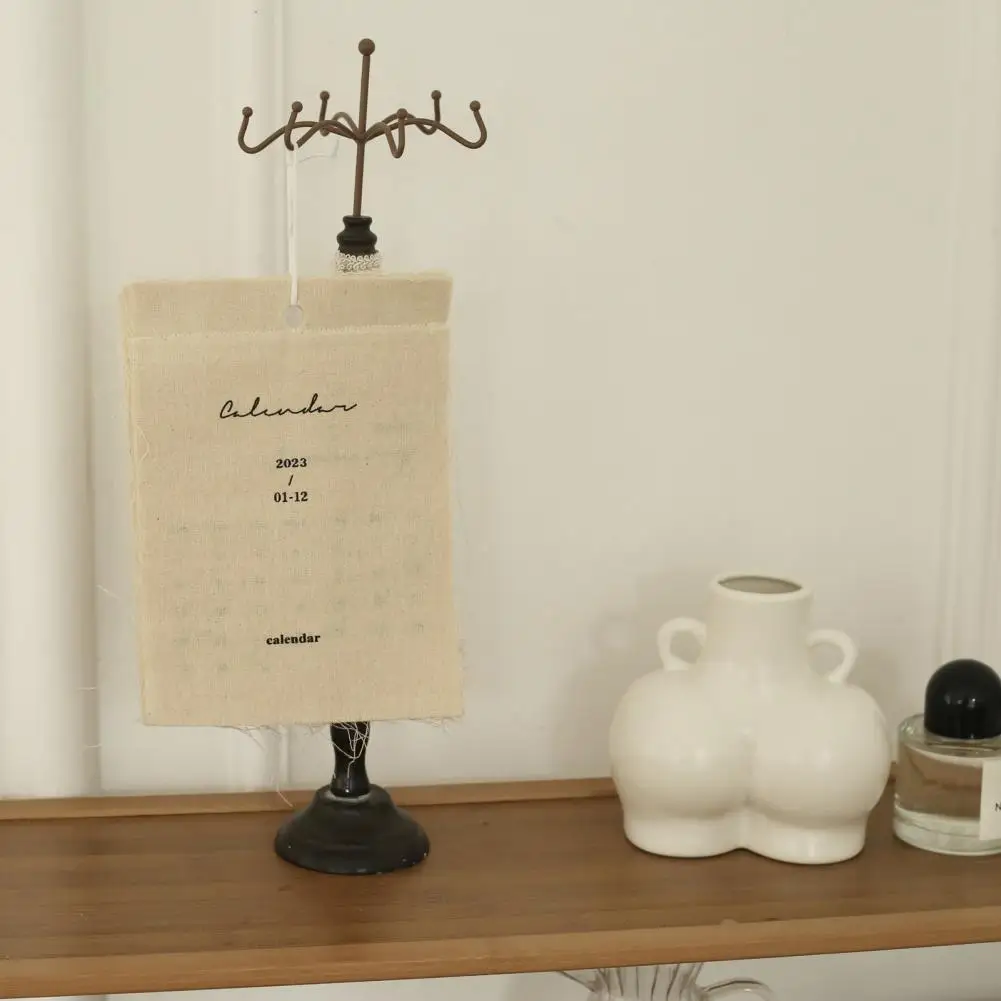 

2023 Calendar Tearable Easy Writing Photo Props Cloth Calendar Practical Washable Dormitory Decor Gifts Hanging Wall Calendar