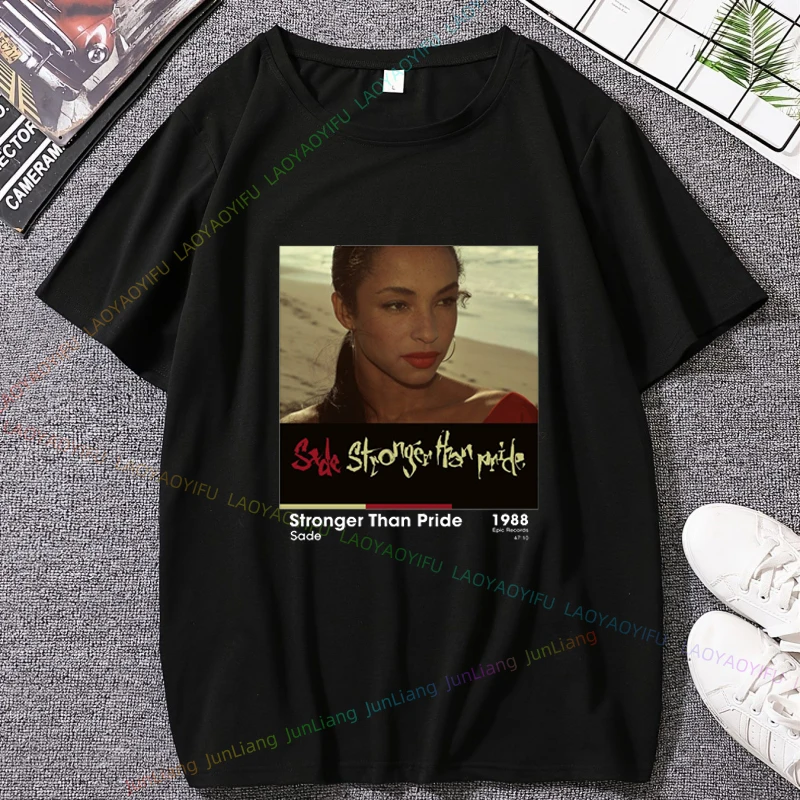 Футболка Мужская/женская с коротким рукавом хлопок 100% S-Sade Singer 80s музыкальная