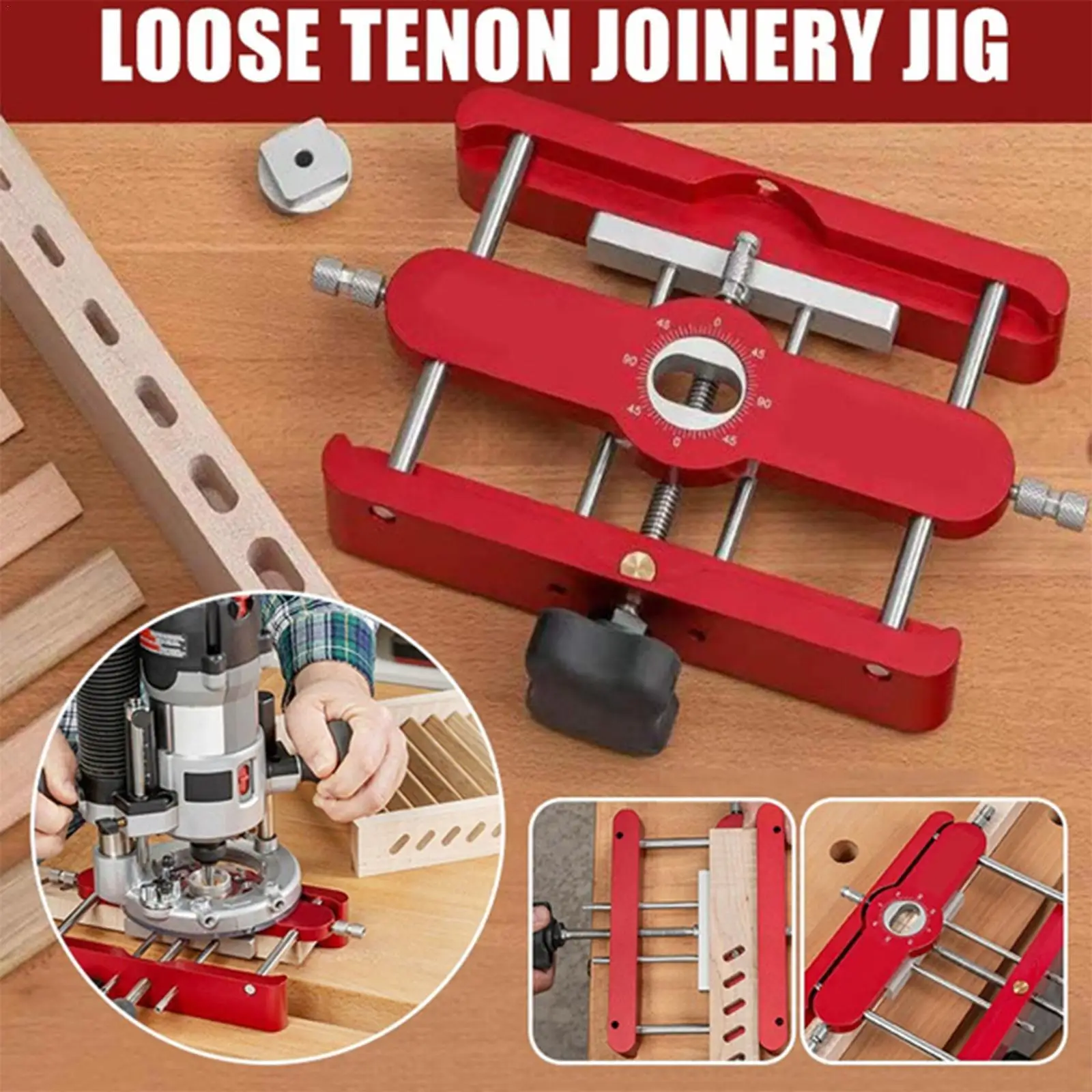 

2 In 1 Punch Locator Hole Doweling Carpentry Locator Precision Mortising Jig And Loose Tenon Joinery Fastener Woodworking Tools