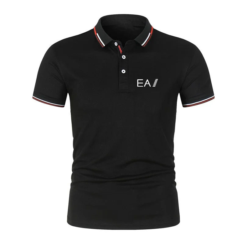 

Men Polo Men Shirt Short Sleeve Polo Shirt Contrast Color Polo New Clothing Summer Streetwear Casual Fashion Men Tops