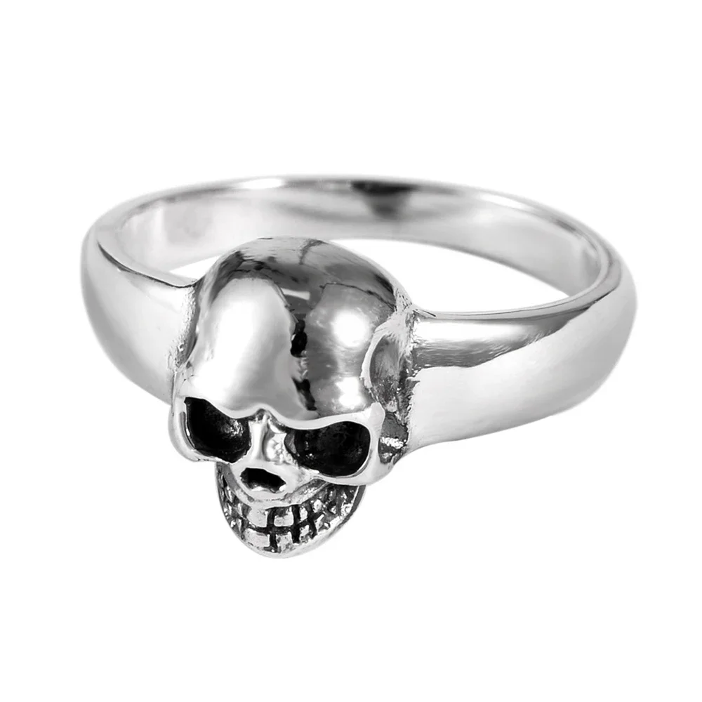 

Кольца с черепом для мужчин, Винтажное кольцо со скелетом для мужчин, кольцо с черепом в стиле панк, хип-хоп, рок, ретро простая стильная бижутерия