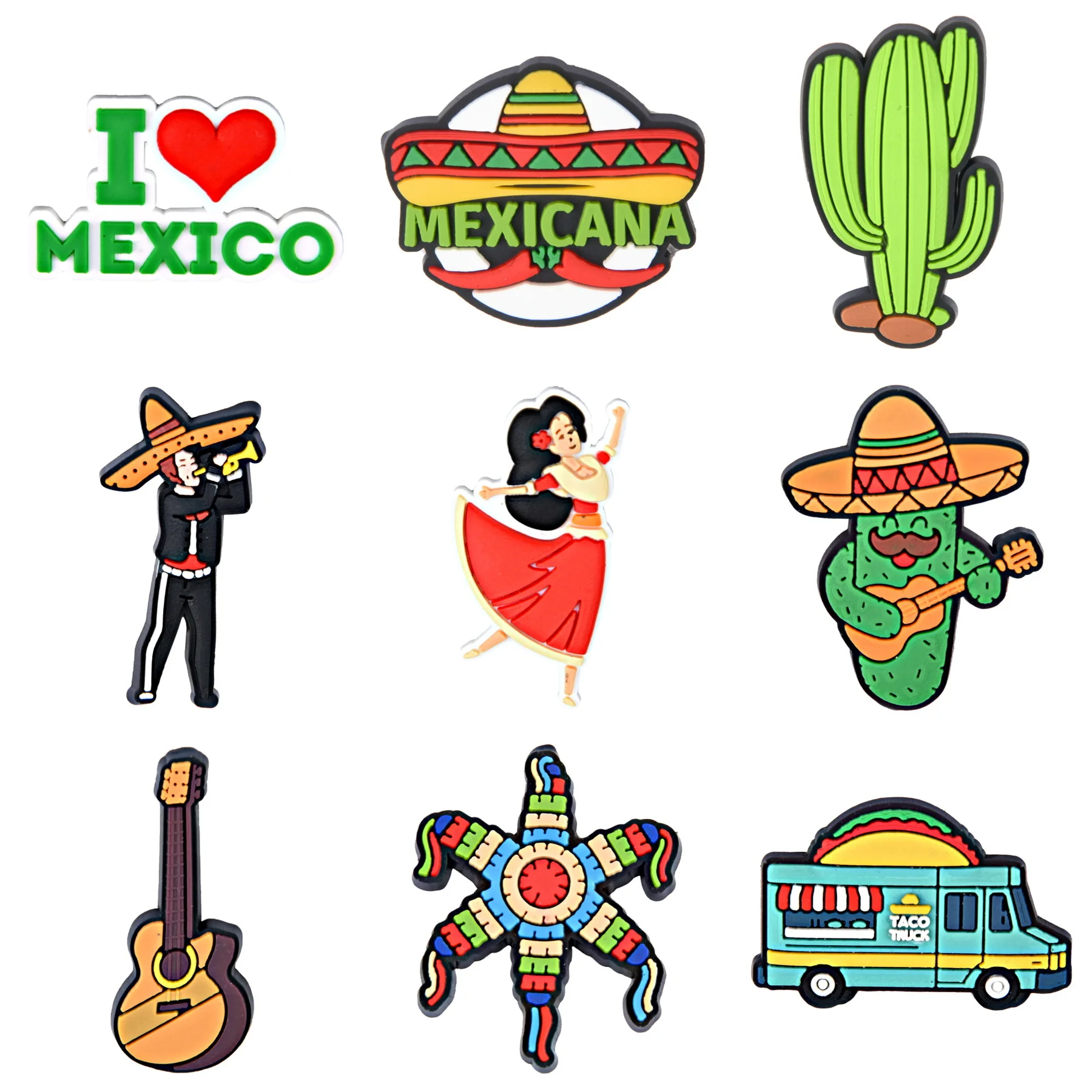 Лидер продаж украшения для обуви с мексиканской едой украшение женской