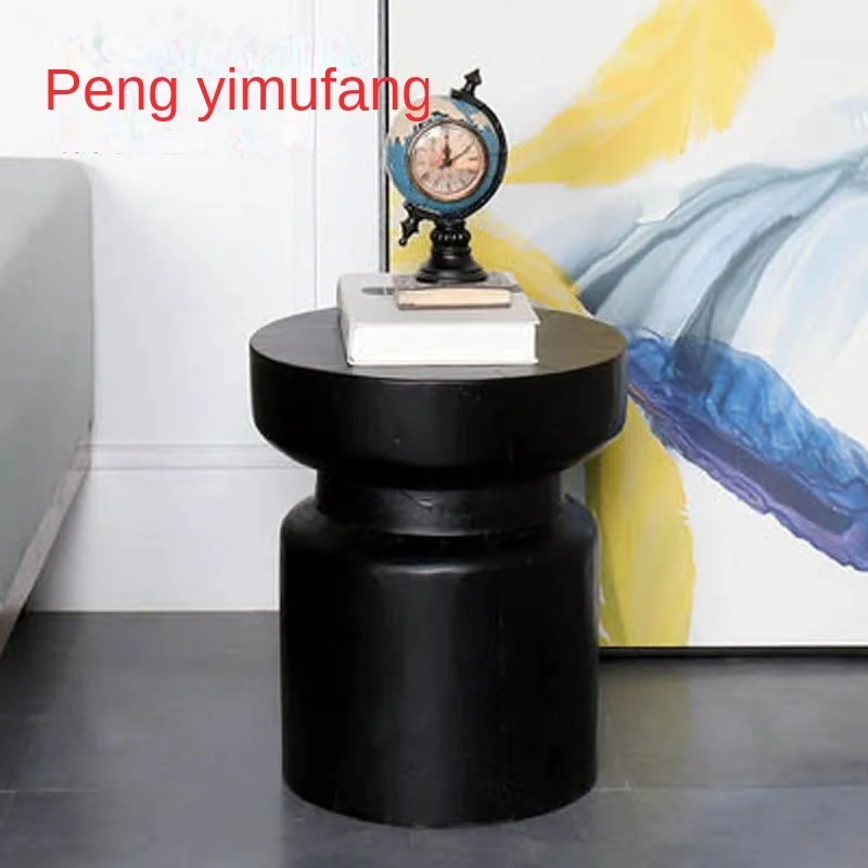 

Nordic solid wood edge, creative living room sofa corner, simple tree stool, personalized wooden pier, original wooden pile,