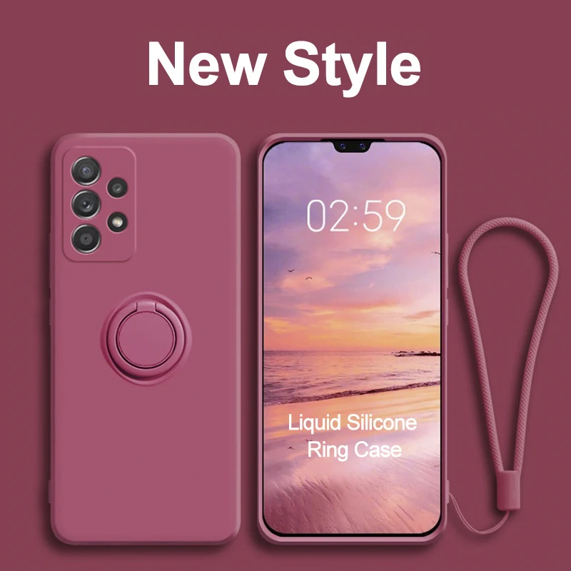 

Case for Motorola Moto G9 Plus G9 Power G9 Play Moto One Fusion G60S G60 E30 E40 Luxury Magnetic Ring Holder Cover with lanyard