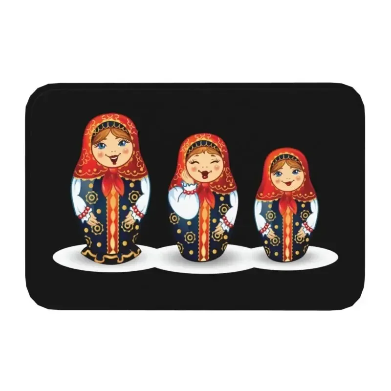 

Русская кукла Добро пожаловать, дверной коврик, мультяшная бабушка, матрешка, домашний вход, напольные ковры, противоскользящий моющийся коврик для ванной комнаты и кухни
