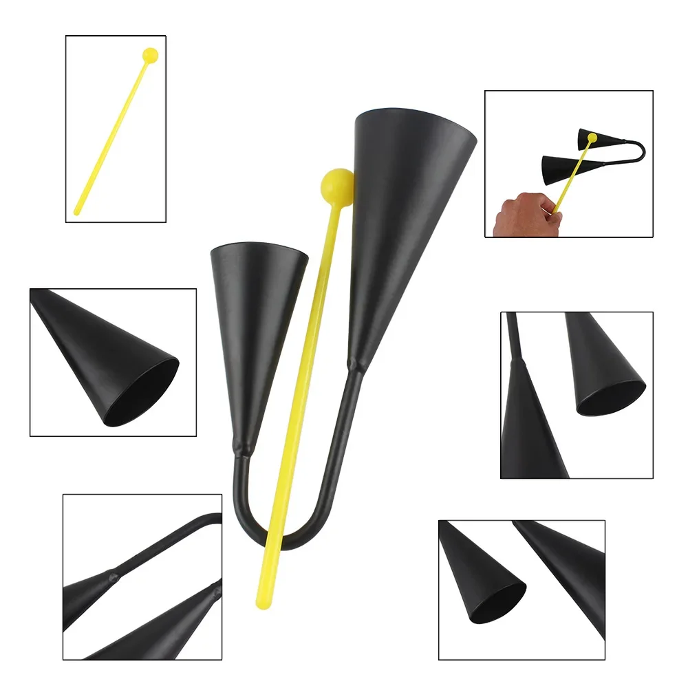 Металлический Двойной Колокольчик Двухцветный Музыкальный Инструмент С