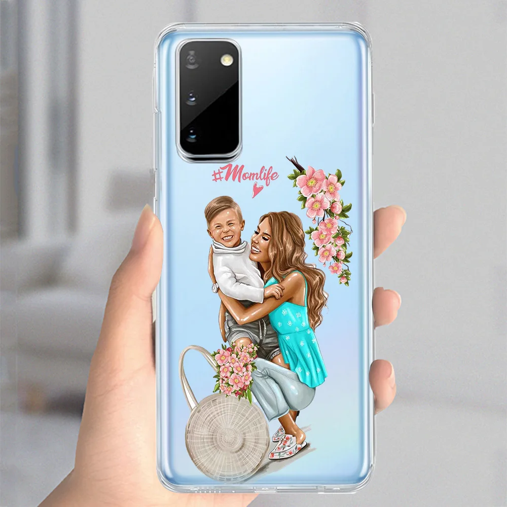 Super Mom Baby Case for Samsung Galaxy A53 A52 A52S A33 A32 A22 A13 5G A12 A03 Core A50 A51 A70 A71 A72 A11 A42 Soft TPU Cover images - 6