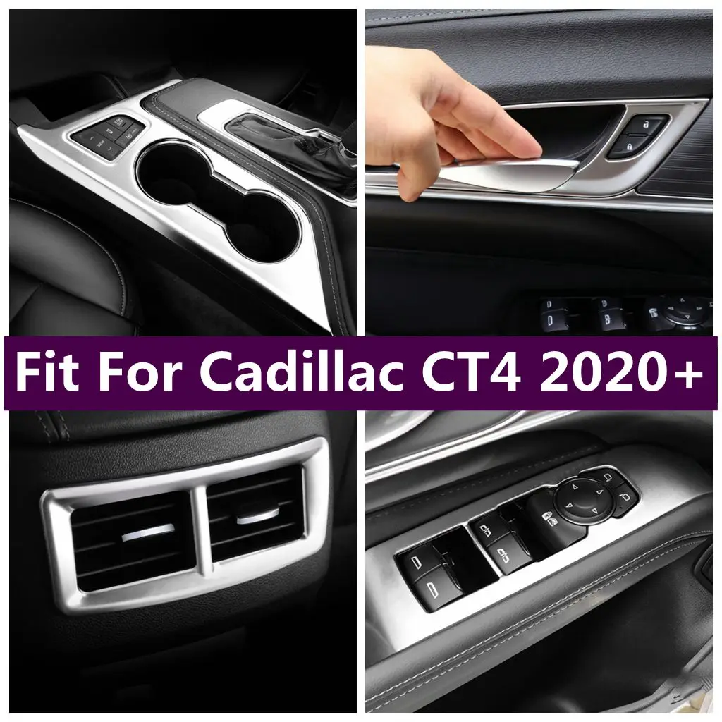 

Gear Box / Water Cup Holder / Window Lift Button / Rear Air AC Control Panel / Door Bowl Cover Trim For Cadillac CT4 2020 - 2022