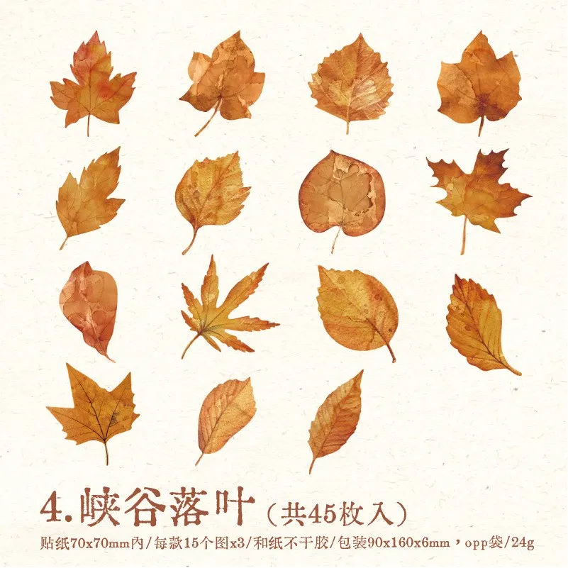 

Набор наклеек для скрапбукинга Gimue, осенняя тематика