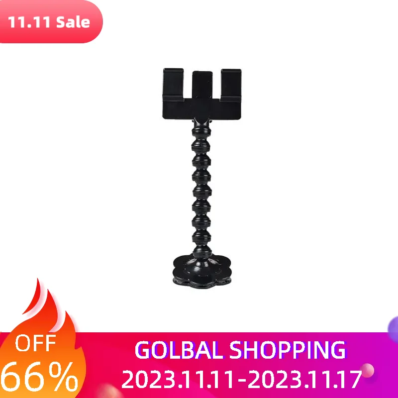 

Black Portable Universal Interactive Toy Pet Selfie Stick For Dog Cat Training Photography Treat Holder Phone Clip Accessories