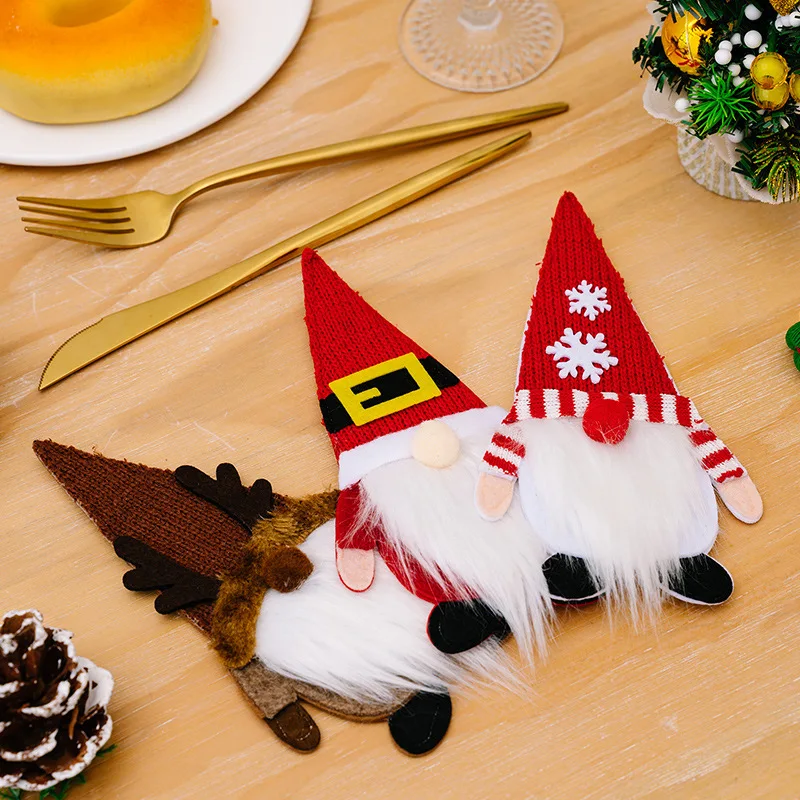 Украшение Haobei набор ножей и вилок безликая кукла украшение для домашнего стола