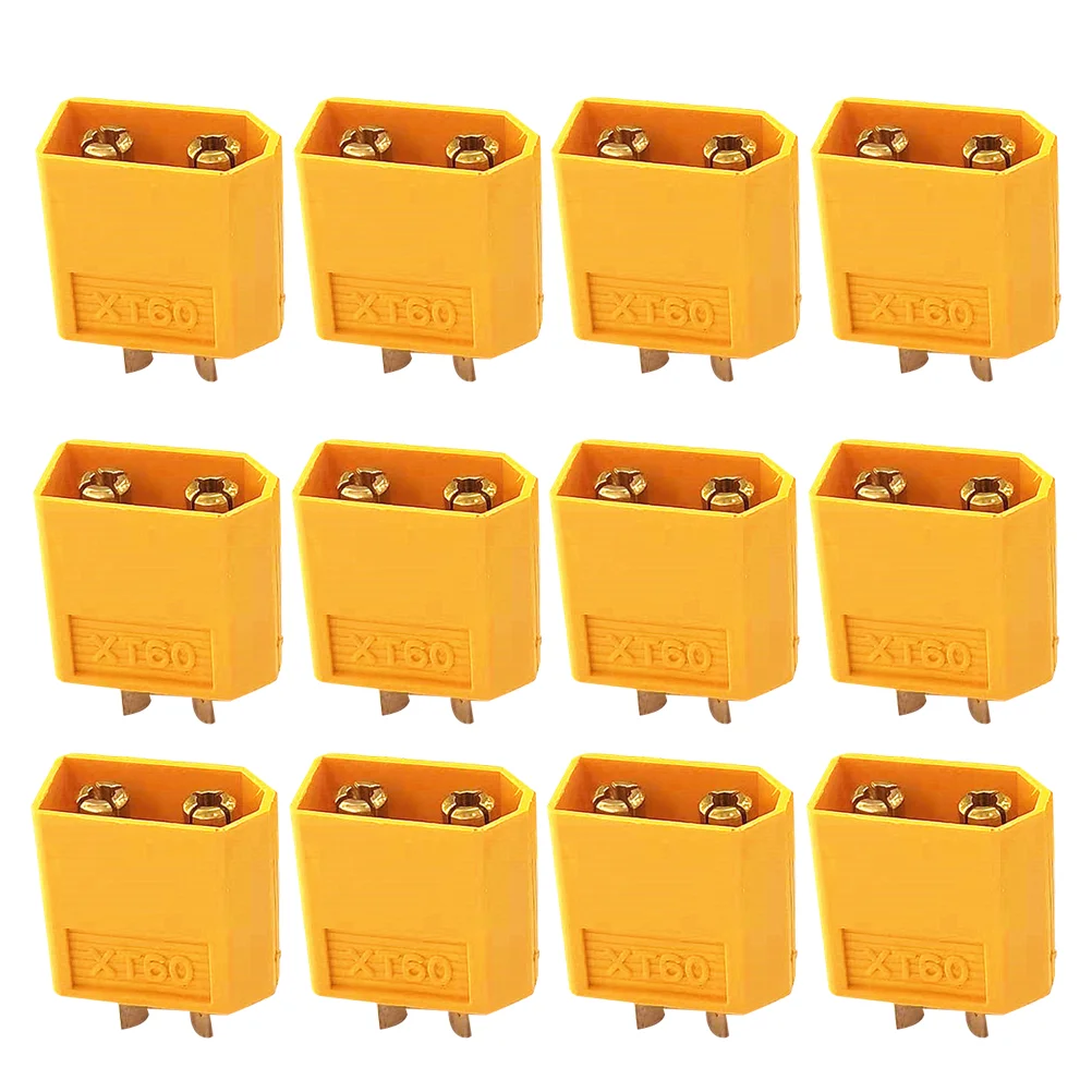 

10 Pairs Xt60 Male Female Head Connector Plug Power Connectors Copper Bullet