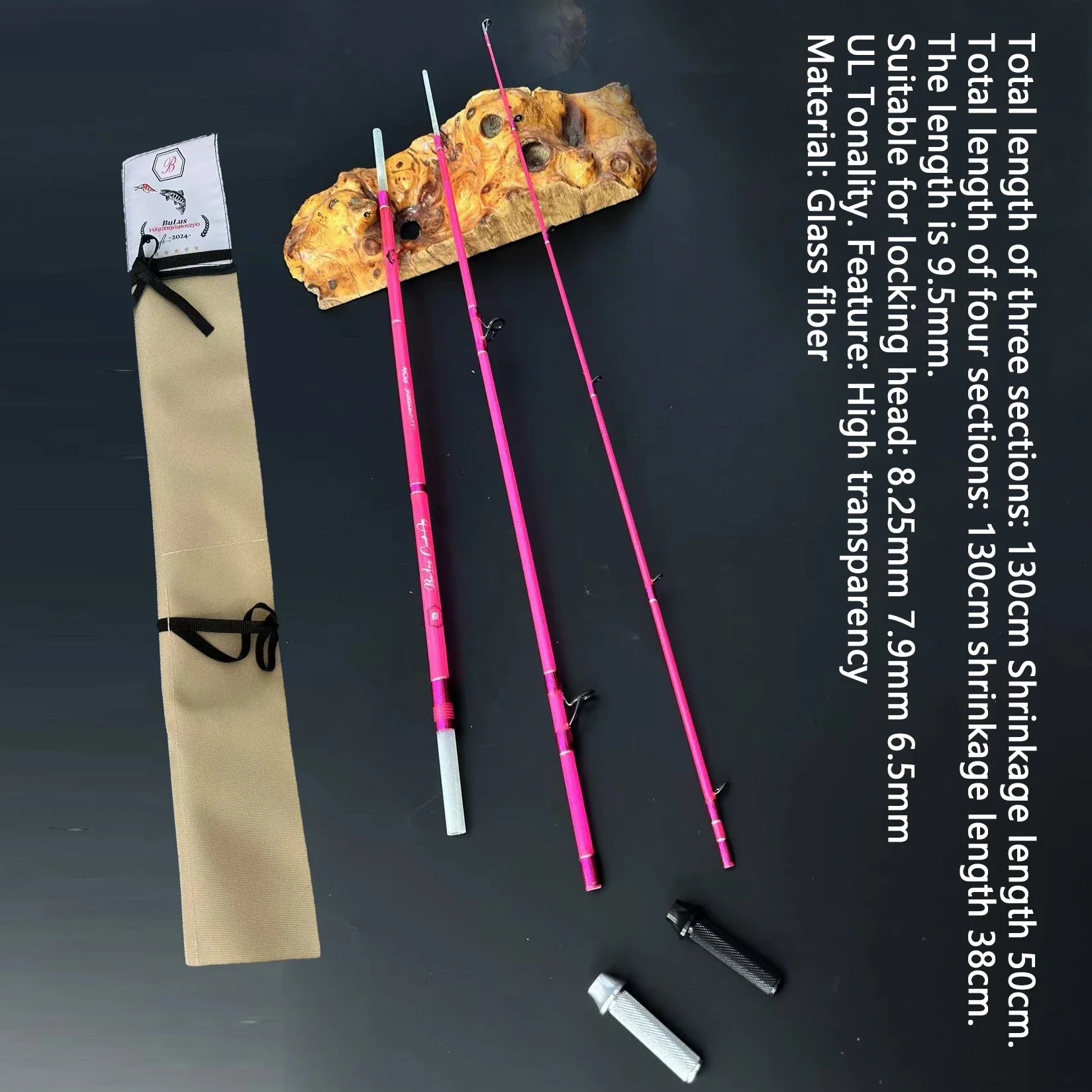 Aioushi высокое качество прозрачный стержень из стекловолокна вышивка твердый