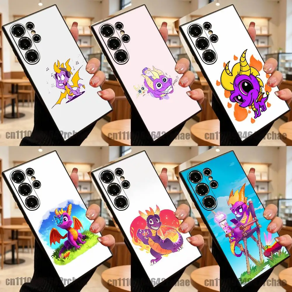 Фото Чехол для телефона «Спайро Дракон» для Samsung S25 S24 S26 S22 S23 S30 S21 Fe Lite Ultra Plus, мягкий чехол на заказ №1