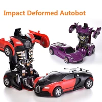 one key deformation car toys automatic robot plastic model car funny diecasts deformed toy boys amazing birthday christmas gifts