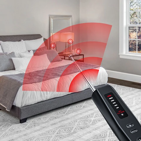 Автомобильное GPS-устройство для поиска ошибок, 5-уровневая чувствительность, беспроводной детектор камеры, перезаряжаемый детектор ошибок, гаджет для защиты безопасности