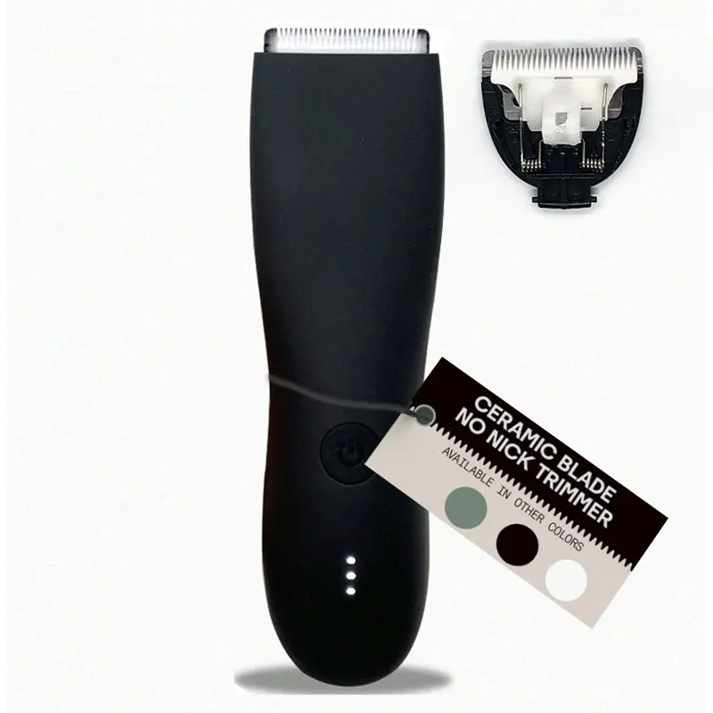 Cordless Waterproof Electric Body &Pubic Hair Trimmer Set wi