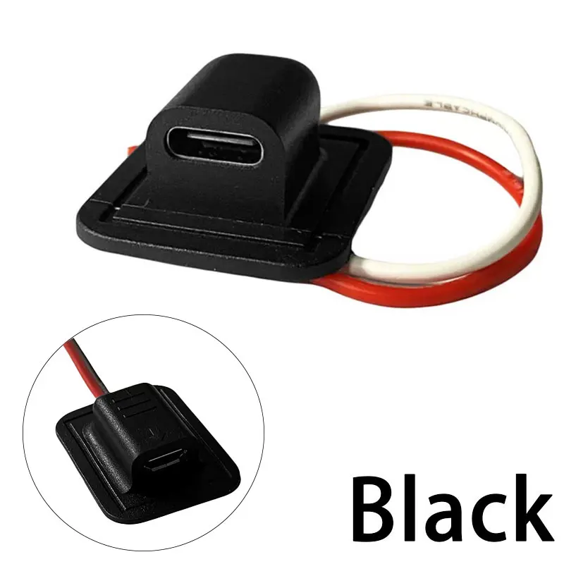 

Провод 20 В 3A USB Type-C Водонепроницаемый USB-разъем Женская база с прямым сжатием Гнездовая розетка Интерфейс зарядки с 24AWG