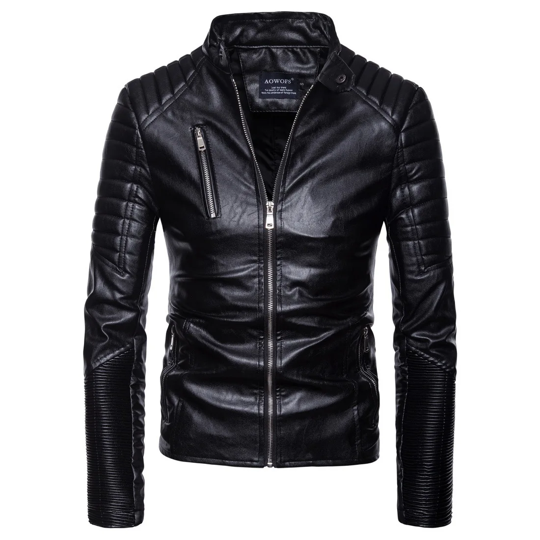 

Leather Jacket Men's Motorcycle Multi-zip Motorcycle Leather Jacket Mens Leather Jacket Men Clothing Jackets