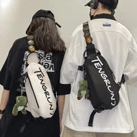 personality unisex casual travel fanny bagpack waterproof waist bag for men shoulder bag pouch phone pocket shoulder chest bags