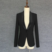 high quality new fashion 2022 designer blazer jacket womens single button shawl collar blazer outer