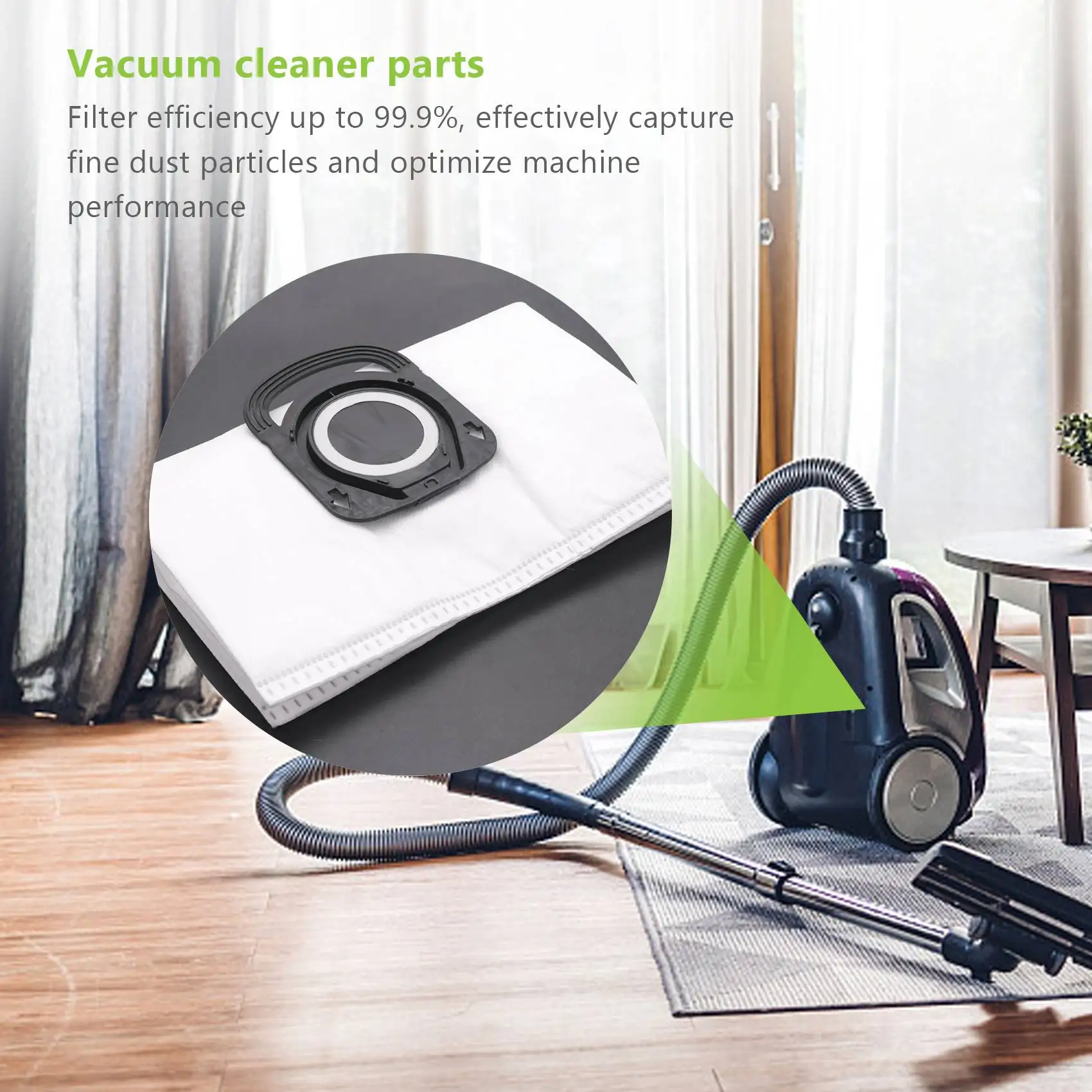 6 мешков для пыли Rowenta Silence Force 4A ZR 200540 Фильтр пылесоса RO64Xx Bolsa de Basura Parkside BPfire