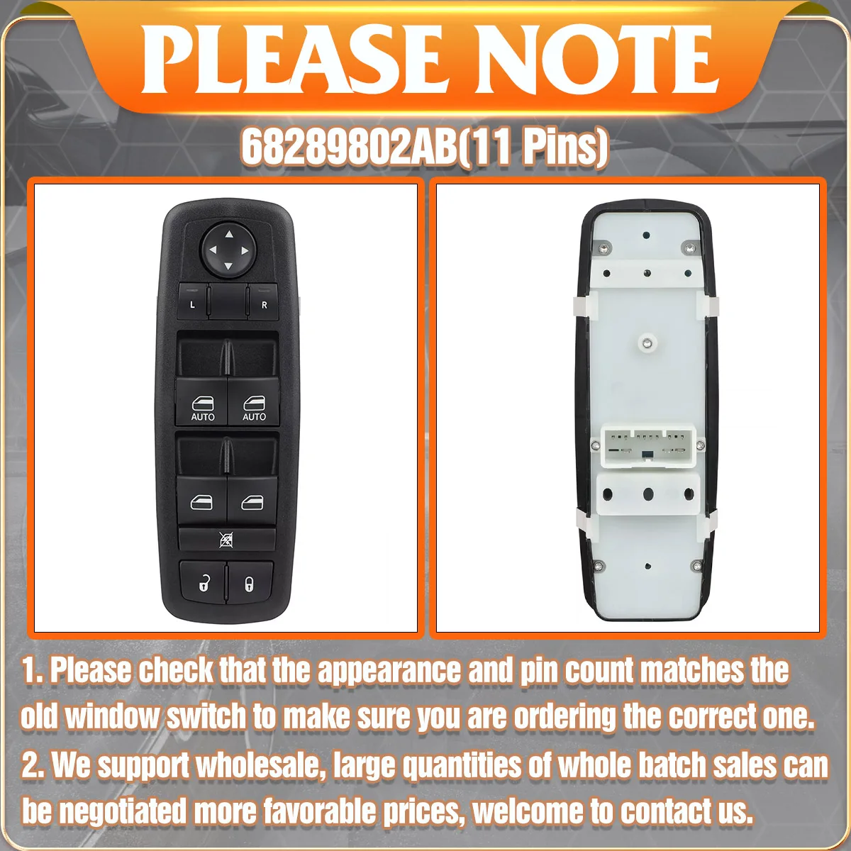 Главный выключатель окна автомобиля кнопка подъема стекла 68289802 AB для Jeep Grand Cherokee
