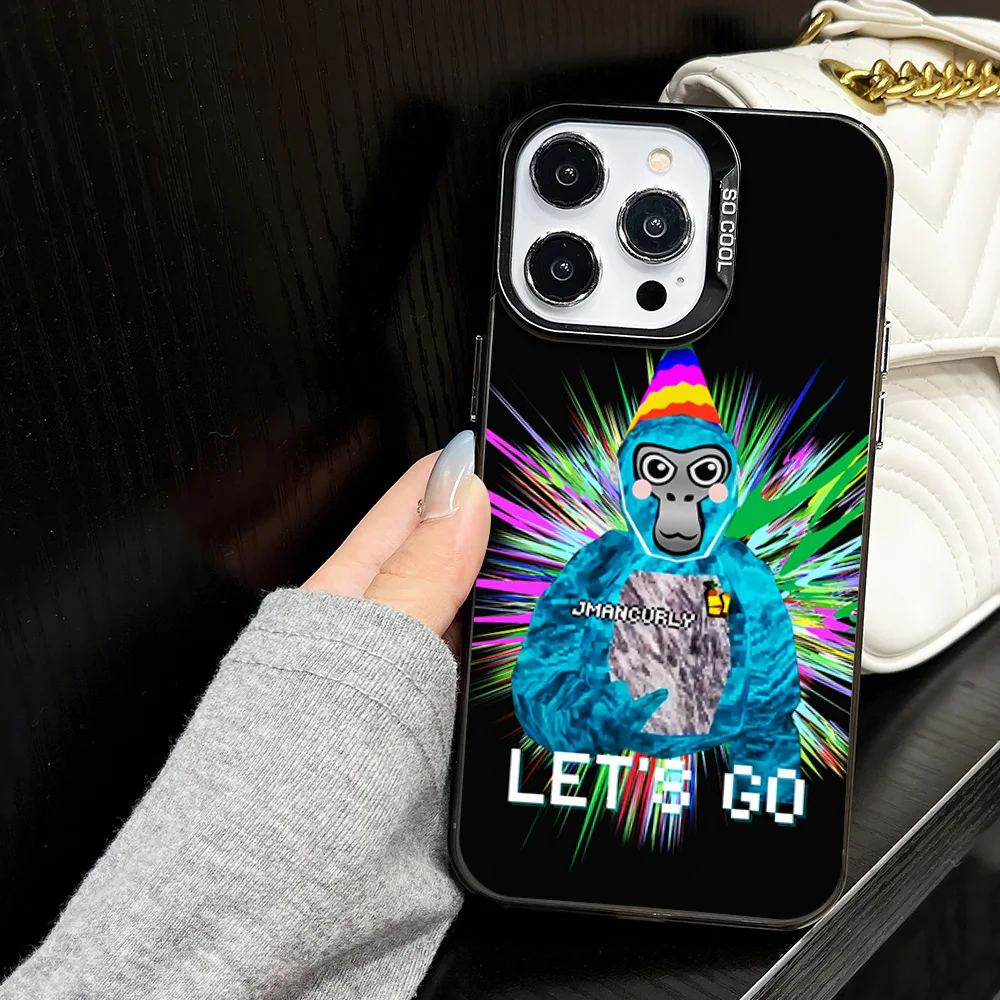 Чехол для телефона Gorilla Tag Jmancurly Monke Merch iPhone 16 12 13 14 15 11 Max Pro Plus Laser цветной корпус IMD