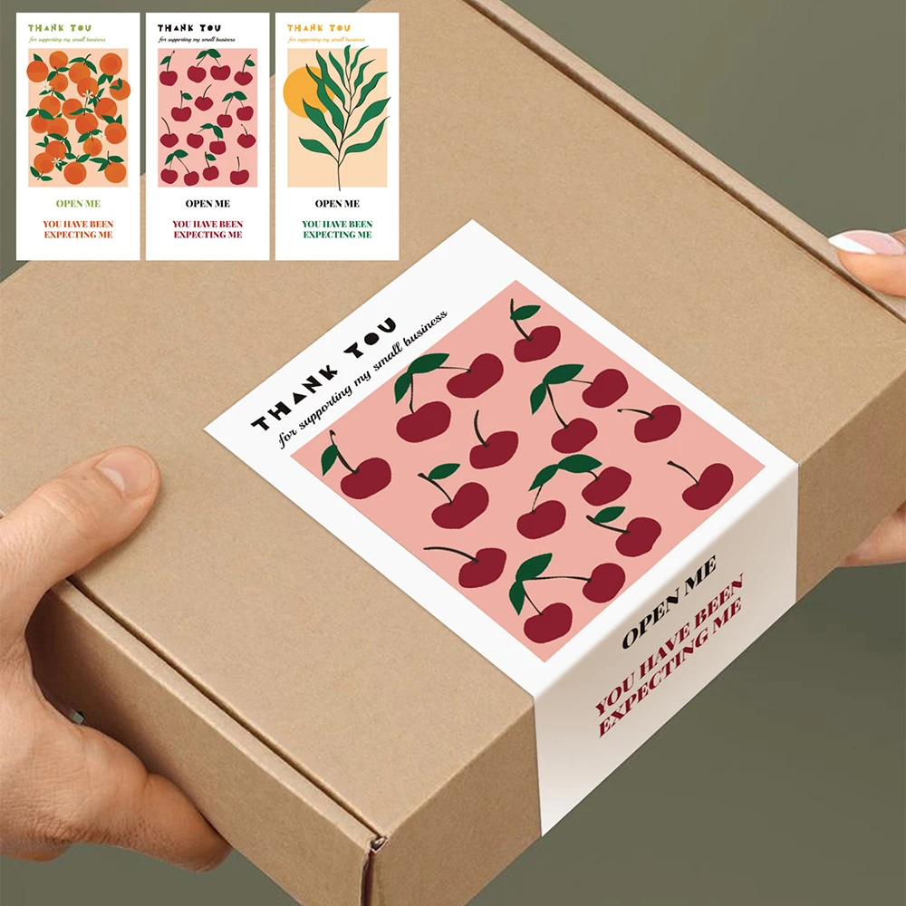 

10-50pcs 5*10cm Thank You Stickers For Supporting My Small Business Gift Package Decoration Sealing Labels Stationery