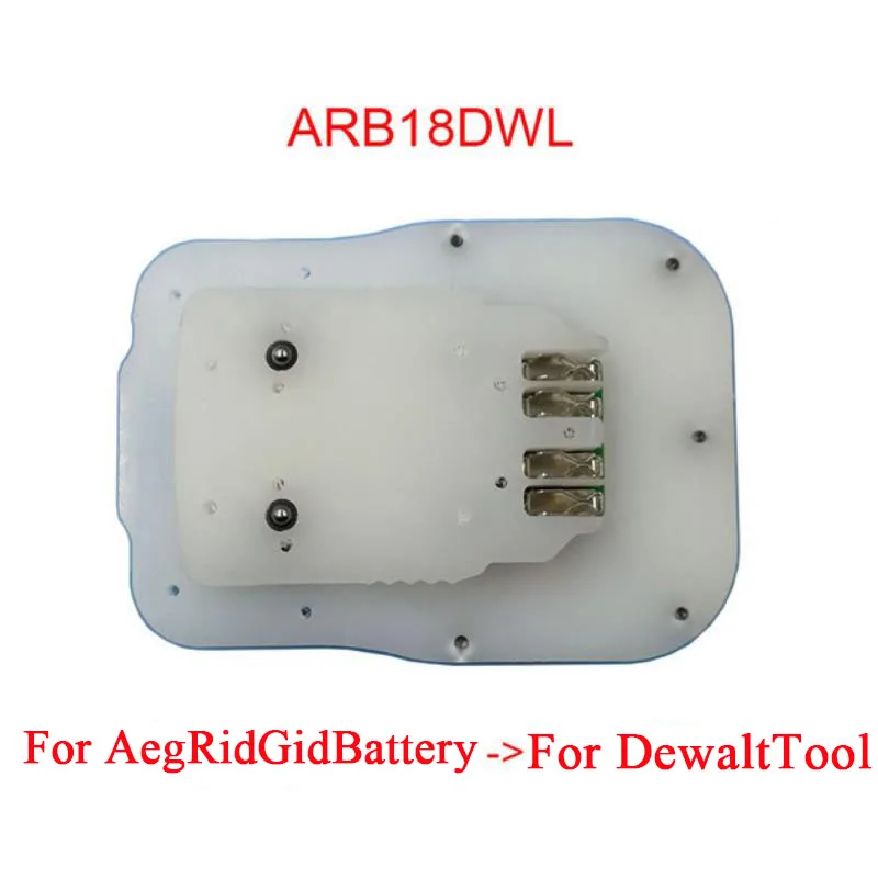 

L1830R Adapter ARB18DWL Converter Use for AEG RIDGID Li-ion Battery on for Dewalt 18V 20V Lithium Electric Power Tool DCB206