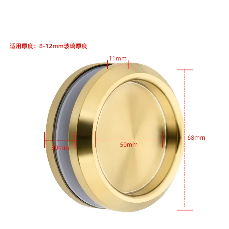 

Невидимая дверная ручка из нержавеющей стали для гостиной, фоновая стена, раздвижная дверная ручка сарая, двухсторонние круглые стеклянные дверные ручки