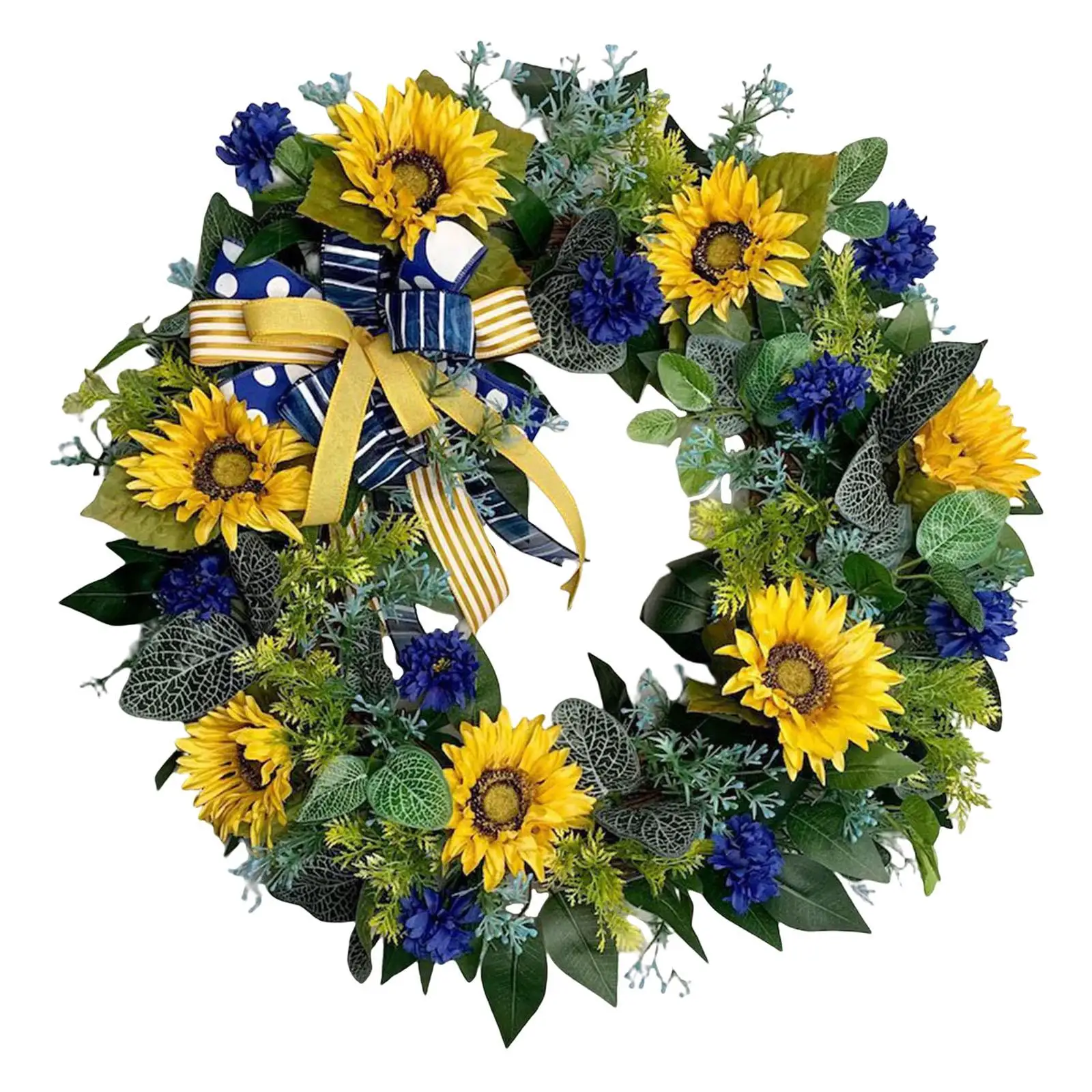 

15.75" Wreath Floral Wreath for Bedroom Front Door Window Wedding Party Decor