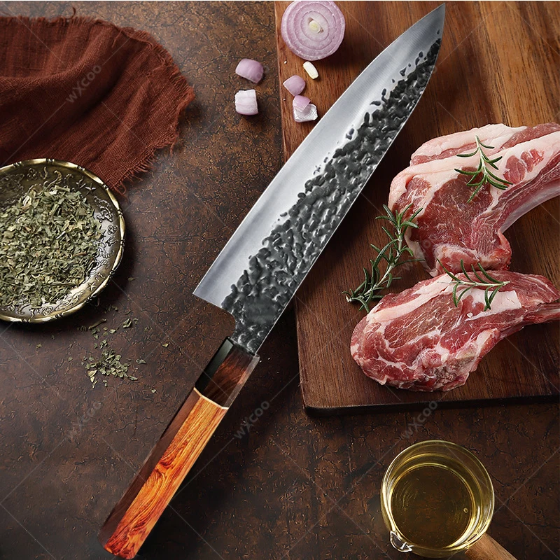 WXCOO нож для обвалки мясника из нержавеющей стали кухонный мяса японский Сантоку