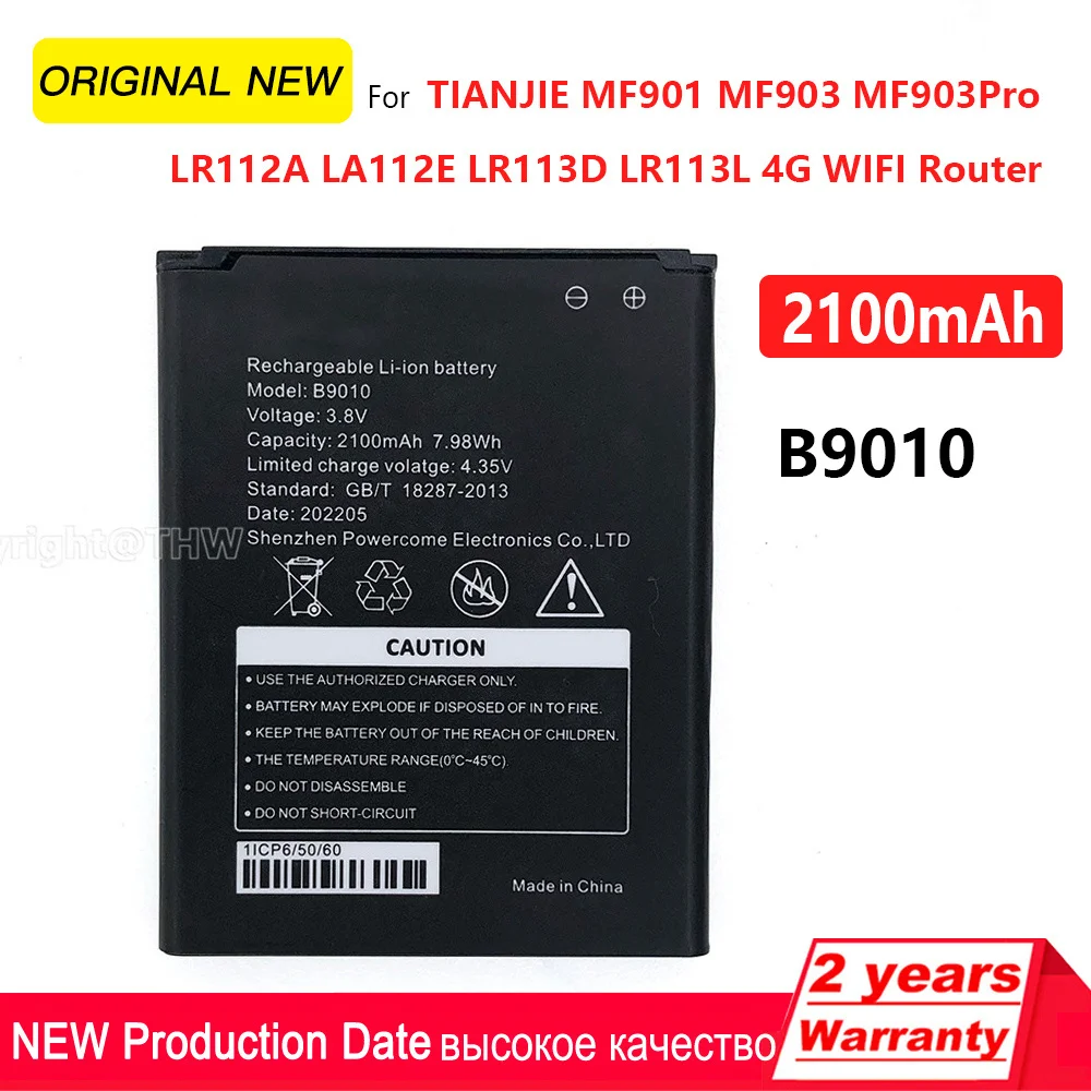 100% Оригинальный B9010 для TIANJIE MF901 MF903 MF903Pro LR112A LR112E LR113D LR113L MTC 8723FT MTS 4G LTE MIFI батарейка