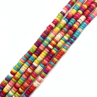 seven colorful pine stone loose beads 3x6mm spacer charms for jewelry making diy bracelet necklace bracelet earring accessories