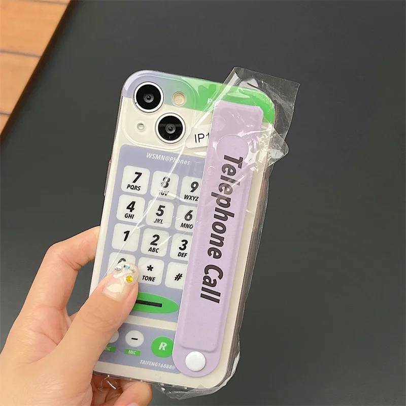 

Creative Digital Phone Wristband Phone Case Cover for IPhone 11 12 13 14 Pro Max Case for IPhone 14 Pro Max