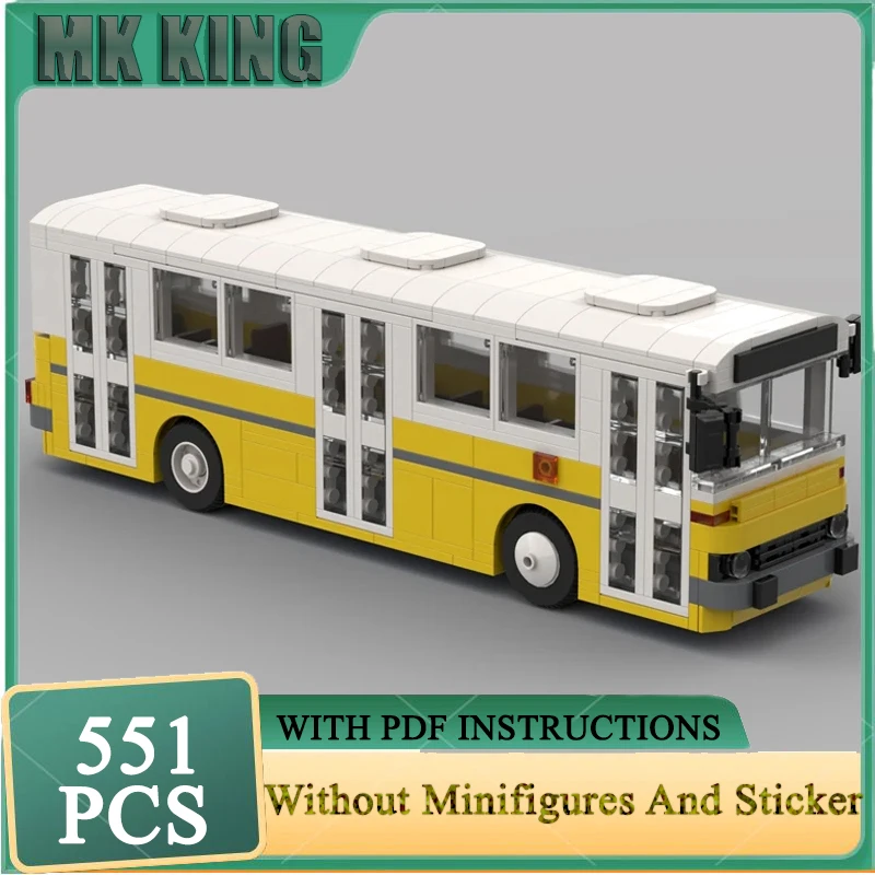 Серия городских автомобилей Moc строительные кирпичи 260 модель городской автобуса