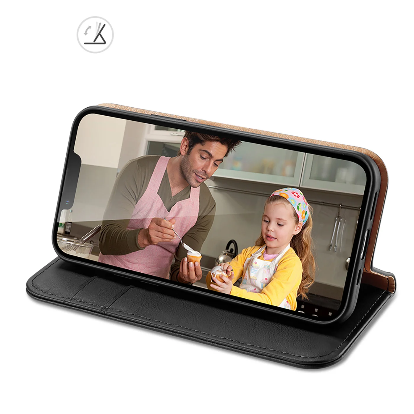 Чехол-Кошелек DUX DUCIS из натуральной кожи для Apple iPhone 13