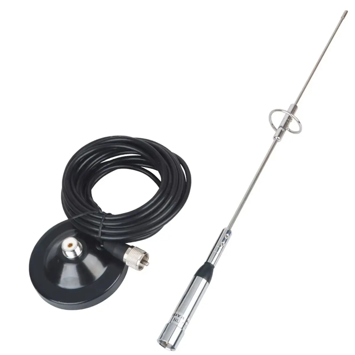 Фото Мобильная радиоантенна ABAN NL-770S VHF/UHF 144/430 МГц 150 Вт с магнитным креплением и коаксиальным кабелем RG-58 для HIROYASU IC-980Pro №1