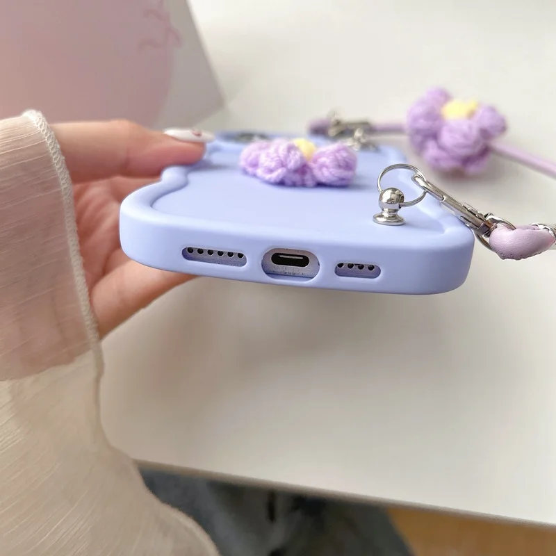 Фото Чехол для телефона Furry Flowers Rope Candy Wave для Oppo A5X A3X A3 A5 Pro A40M A40 A60 A80 5G A79 A78 A77 A76 A74 A73 A72 A77S Cover №4