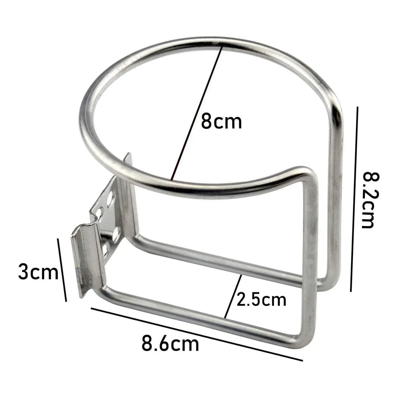 Держатель для чашки на лодке универсальная подставка напитков прочная настенная