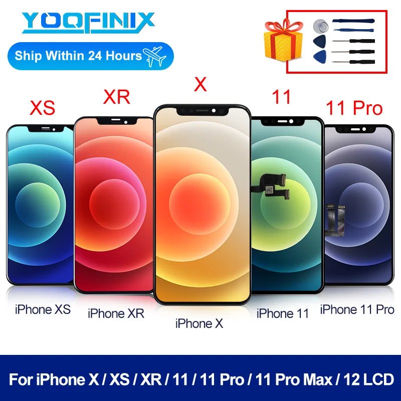 Новый ЖК-дисплей AAA + для iPhone X XR 11 цифровой дигитайзер Incell в сборе XS сенсорный