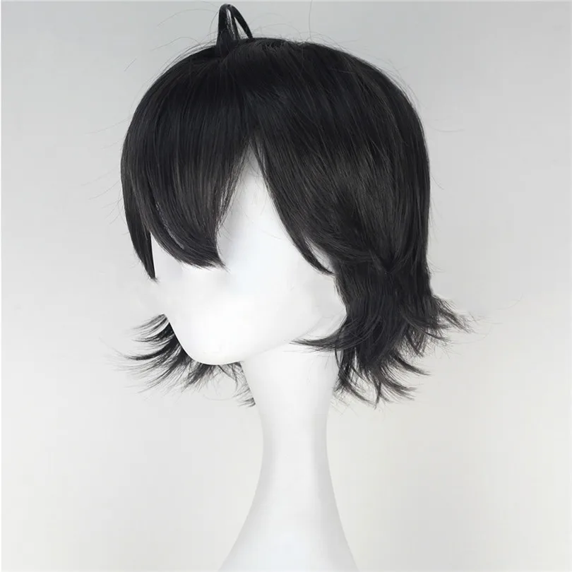 Парик для косплея Мой подросток из аниме романтическая комедия короткий черный