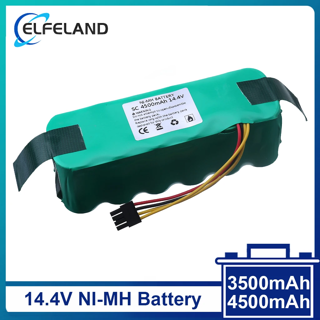 

NI-MH 14.4V 3500mAh 4500mA for panda X500 X600 x850 High quality Battery for Ecovacs Mirror CR120 Vacuum cleaner Dibea X500 X580