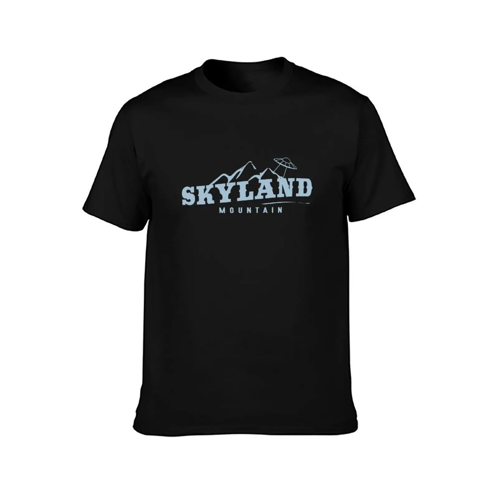 Футболка The X Files: Skyland Mountain (Небесно-голубая) дизайнерские рубашки одежда больших